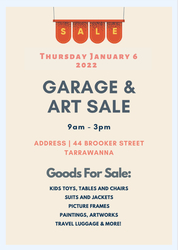 Garage Sale this Thursday 